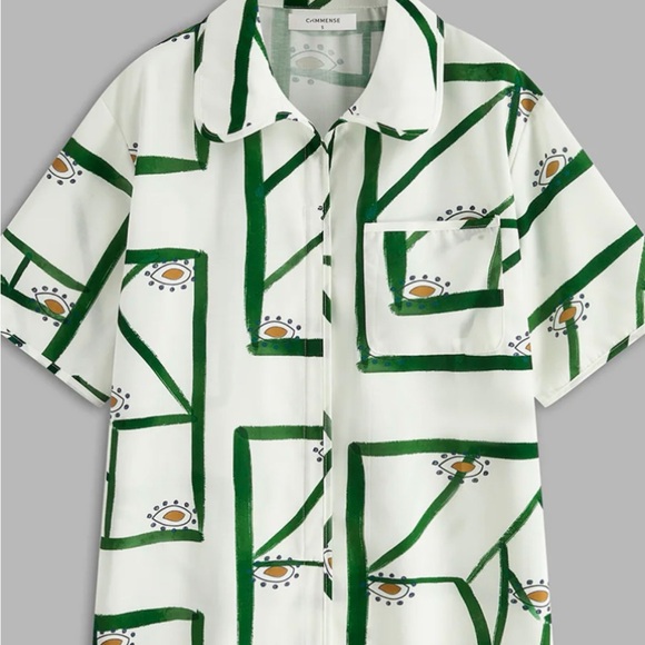 Commense Print Drawstring Shorts Set - Picture 4 of 10